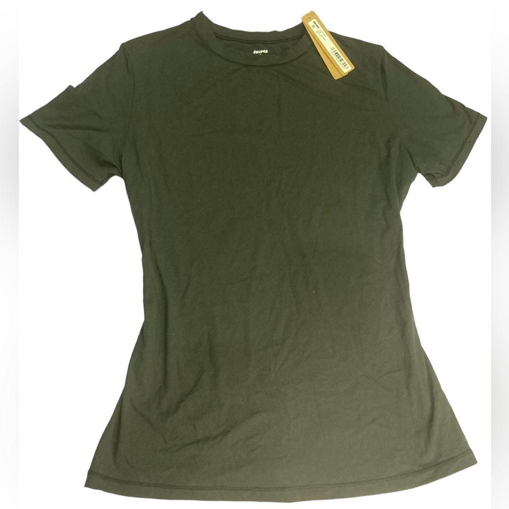 SKIMS NWT ONYX BLACK Fits Everyone T-Shirt SZ 2X - Picture 3 of 6